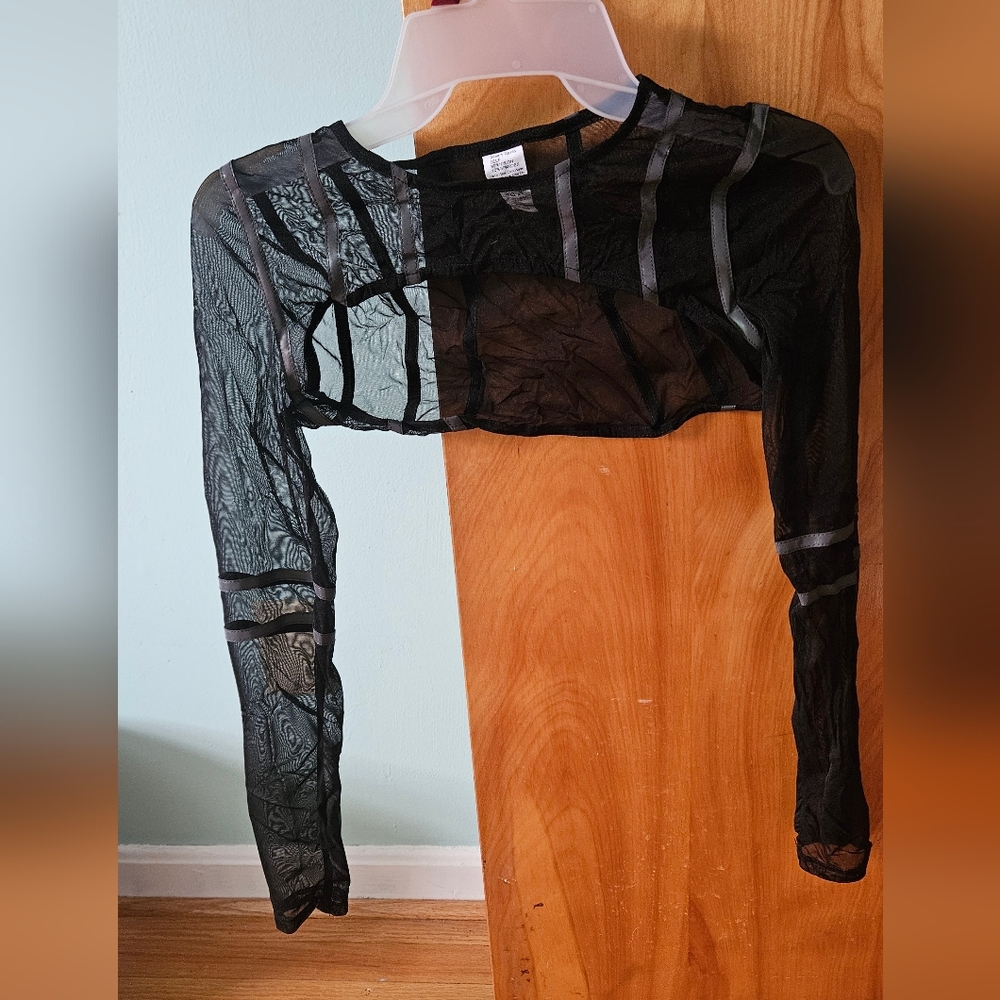 iHeartRaves Ultra Crop Top Mesh With Reflective Strips